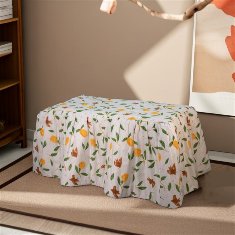 新款小清新超厚长方形可拆洗烤火被取暖桌烤火罩电炉套罩子茶几款