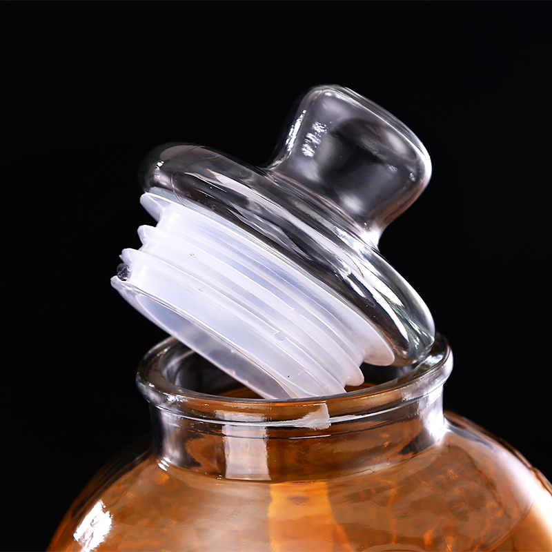 泡酒玻璃瓶10斤加厚带龙头5家用高档密封人参酒罐坛泡酒专用酒瓶