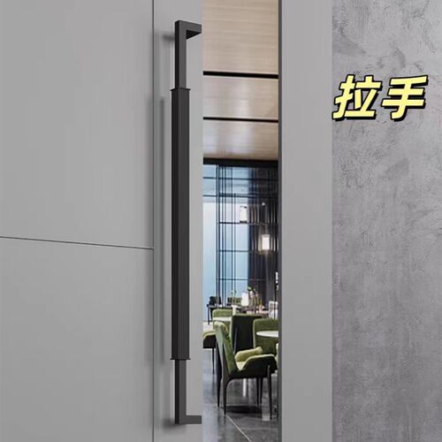 不锈钢拉手玻璃门木门有框门酒店门肯德基门哑黑色加厚门把手