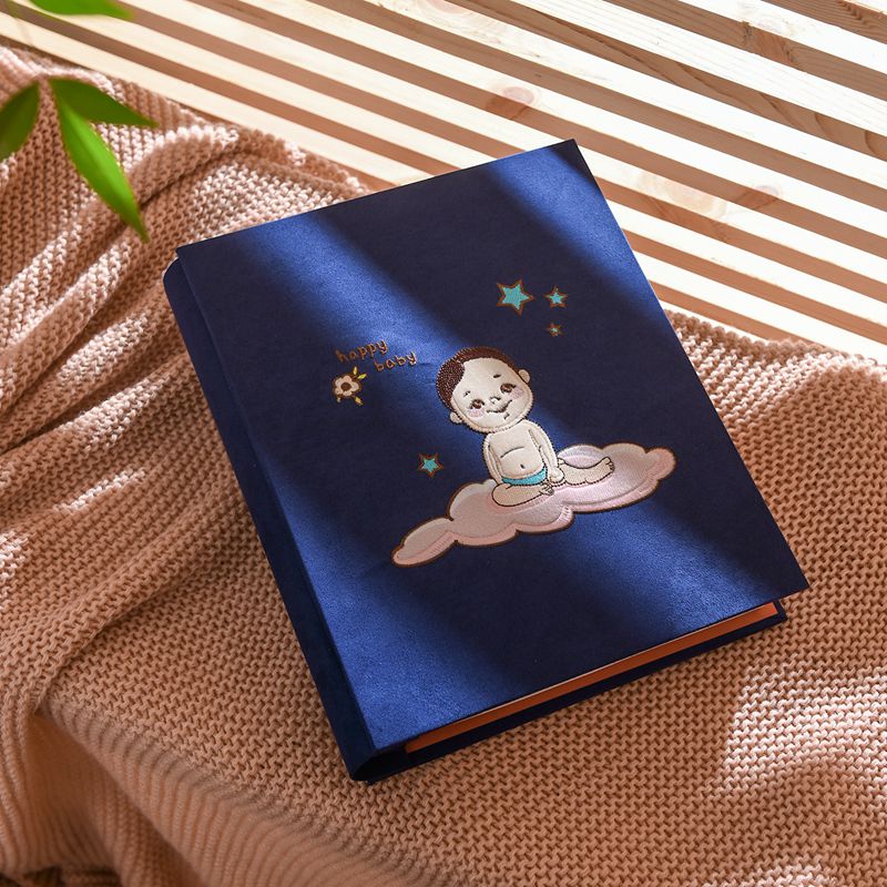 全竖版相册6寸大本儿童成长记录六家庭大容量5寸可爱相簿五刺绣