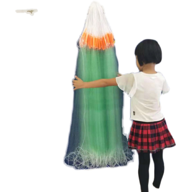 单层浮网青丝小鱼白条密网鱼网超密水库粘网1指1.5指浮网