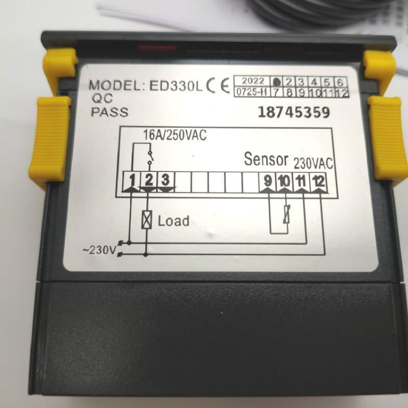 尚方ED330L电子显示数字温控智能恒温器加热2度微电脑温控