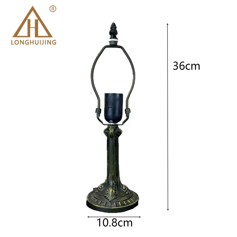 汇璟蒂凡尼灯精选欧式古典树脂底座落地灯复古锌合金底座台灯支架