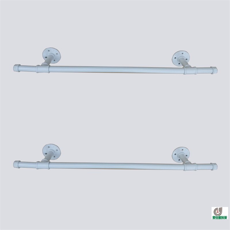 固定晾衣杆 阳台伸缩单杆式分镀锌水管加厚杆式凉衣架永固晒架