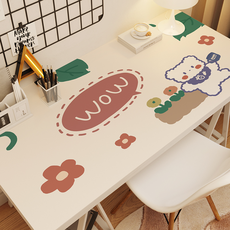 护眼硅胶女孩书桌垫子学生儿童环保学习桌专用写字台桌布电脑桌垫