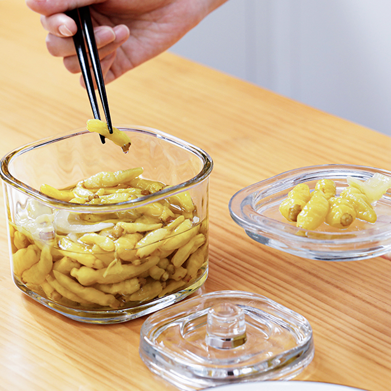 泡菜坛子玻璃加厚腌菜缸家用带盖密封咸菜泡菜罐一夜渍腌制罐