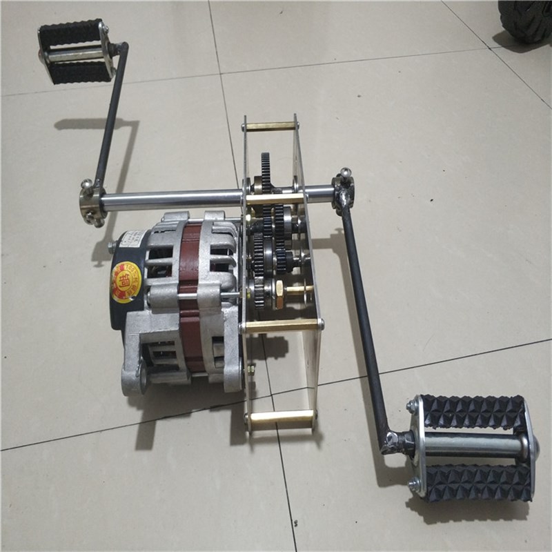 12V24V2000W220v800瓦交流永磁无刷大功率脚踏发电机直流电瓶充电