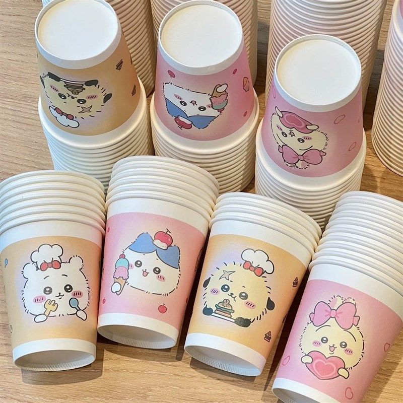 可爱chiikawa吉伊卡哇一次性纸杯加厚家用聚会杯子纸杯牛奶喝水杯,节庆用品/礼品,文化创意杯子,淘宝优惠券,粉丝福利购,淘宝优惠卷