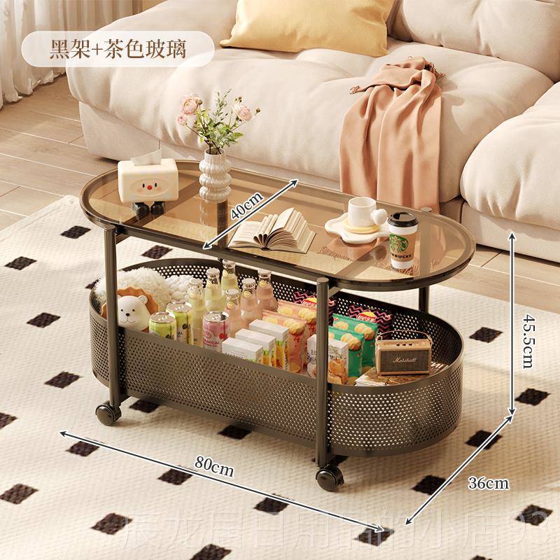 正品可动发边几钢化玻璃茶几现移代小桌子床侧边边柜小户型沙小头