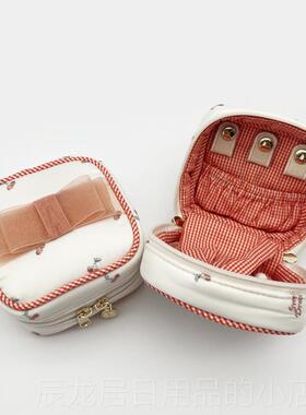 正品货！爱水果刺可绣致方首饰盒精耳钉戒指耳环现项链收纳