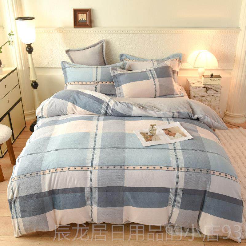 正品A类牛奶绒件套冬四款加厚珊2绒床单被套204新款瑚加绒法兰绒,床上用品,床品套件/四件套/多件套,淘宝优惠券,粉丝福利购,淘宝优惠卷