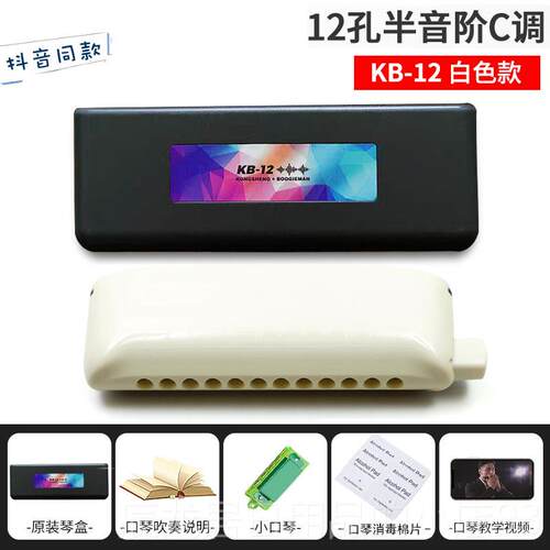 正品KB-2 半音阶口琴专业演奏112孔48音c初学者调入门学乐生演奏