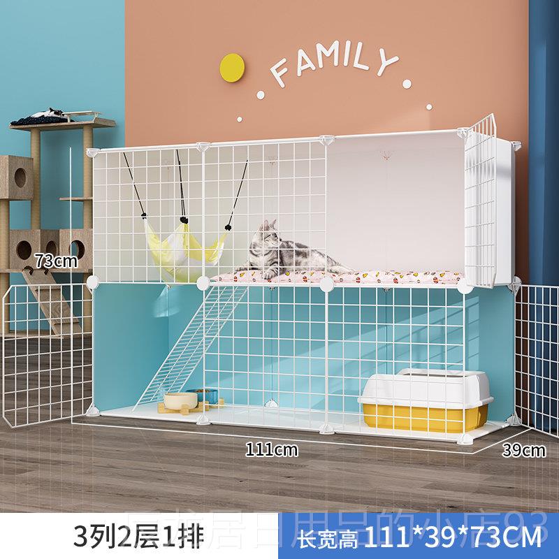 正品猫屋不柜占地猫笼子家用结实一猫墅自带体猫砂盆别定制猫两层图片