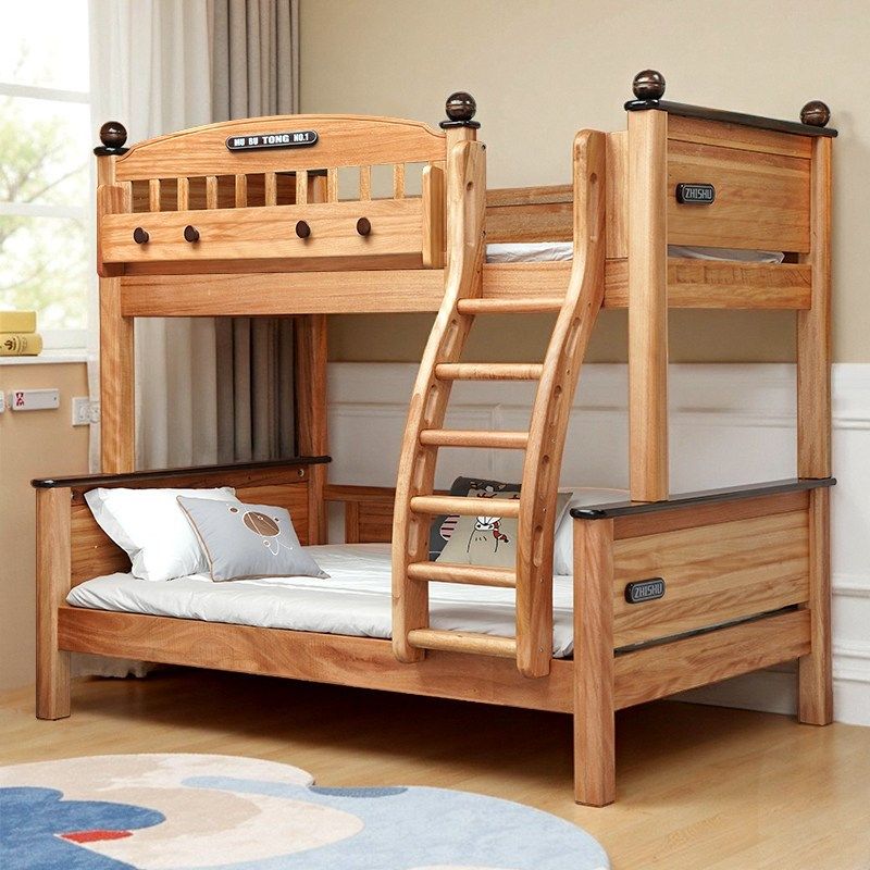 红檀木子母床全实木上下床书架床高低床男孩双层床加粗加厚上下铺,住宅家具,高低/子母床,淘宝优惠券,粉丝福利购,淘宝优惠卷