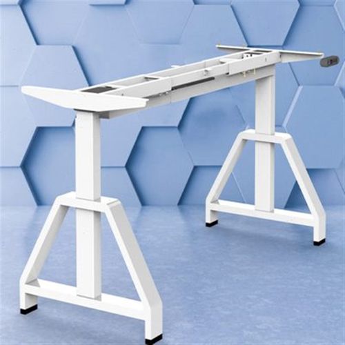 伟博德美DFmax电动升降桌架可升降桌腿办公桌实木岩板双人工作台