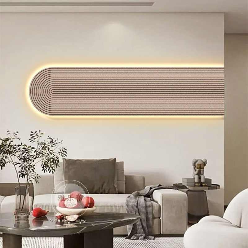 奶油风客厅装饰画横幅沙发背景墙挂画卧室床头壁画立体砂岩灯光画,家居饰品,现代装饰画,淘宝优惠券,粉丝福利购,淘宝优惠卷