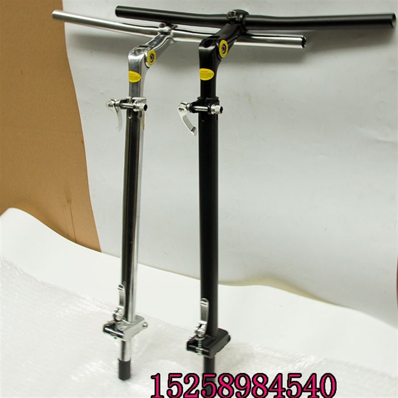车头鹅头可调节高低鹅颈把折叠手把杆直把龙头杆车把丁字杆折叠把