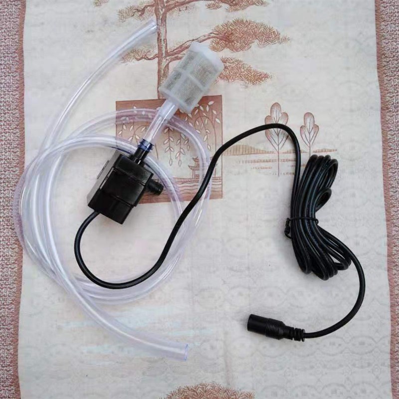 5V12V水泵高扬程USB小型鱼缸静音抽水泵潜水循环冷却微型植物水培
