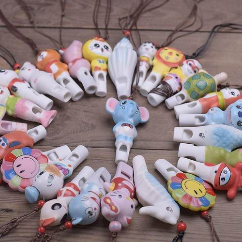 卡通儿童口哨陶瓷动物水鸟口哨旅游风景区幼儿园小孩子礼品挂件