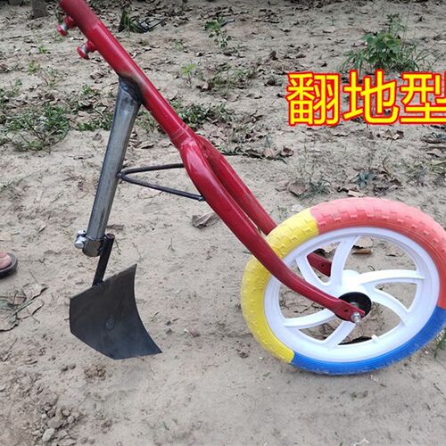 锄头手推耘锄锄地器锄草机除草机家用微耕机翻土开沟犁推锄松土机