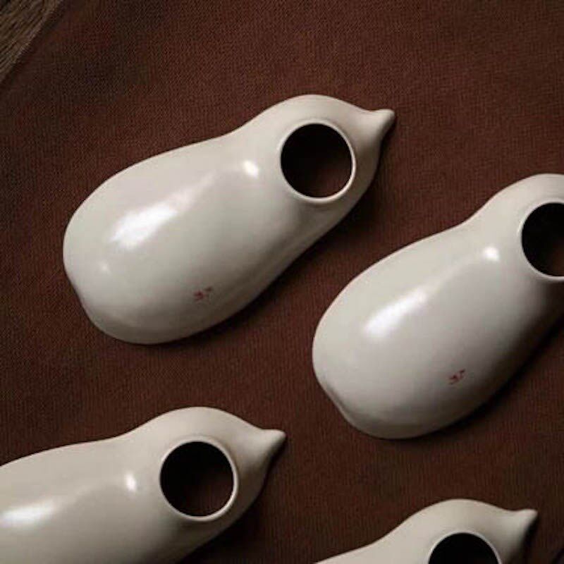 天野瓜瓢茶则草木灰葫芦形茶则纯手工茶荷茶具配件功夫茶道具配件