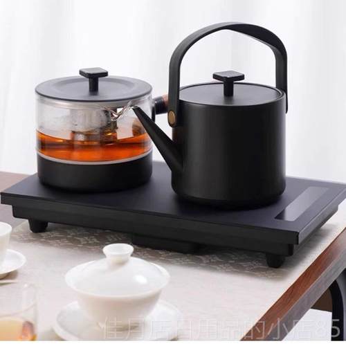 高档简造|式会客桌茶中几侘寂餐家用客桌厅泡茶实木大板茶桌椅组