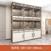 高档狗繁展示柜型小犬展柜狗笼网红播直柜狗育柜实木防水易清理可