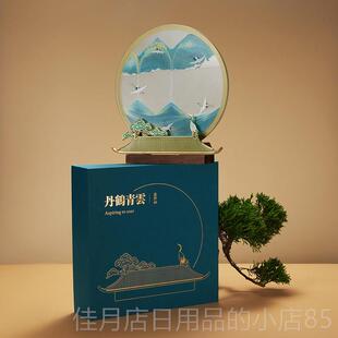 高档马鹿丹鹤青流领沙画摆件装饰客厅办公云室高档礼品定导制客户