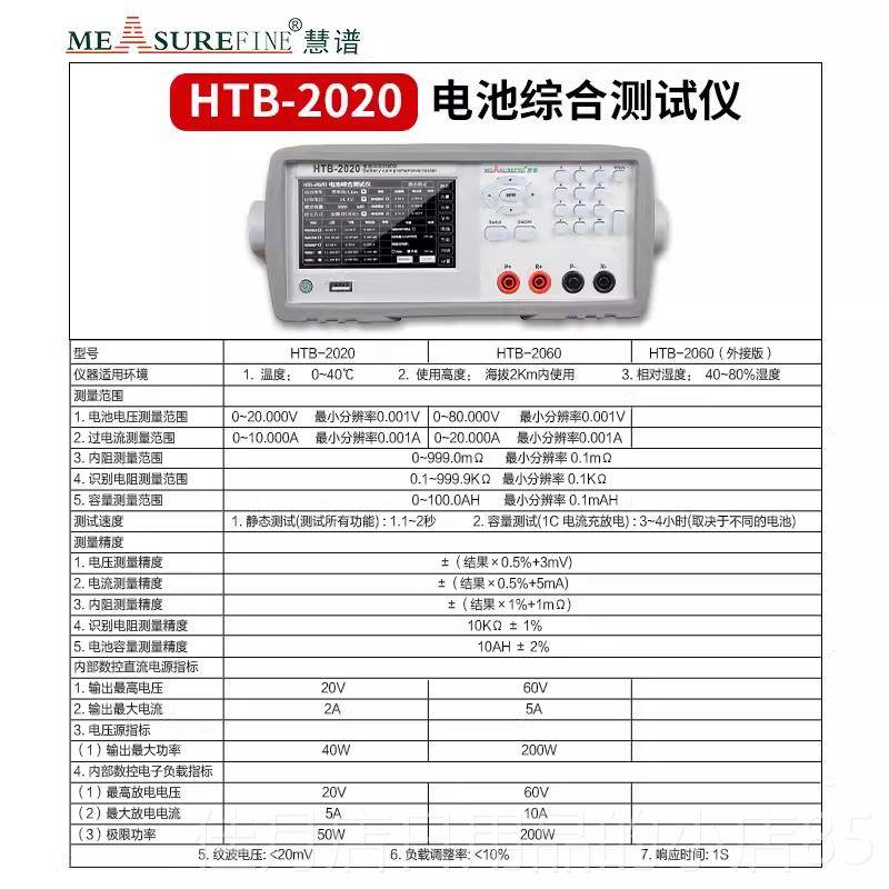 高档慧锂电池综合试仪电池内阻测试仪电压电流容量放充测电谱数值