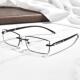 高档无框 眼镜近视男超轻眼可配度数防睛蓝光护眼近 有镶黑边新品