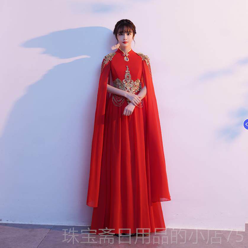 高档02新款童礼服2高端女童古筝旗袍演出服中国风5合唱服儿礼服裙