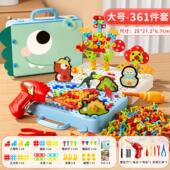 拆卸装 高档2025新款 拧手工拼6儿童螺丝钉组装 工具箱玩具男孩益智