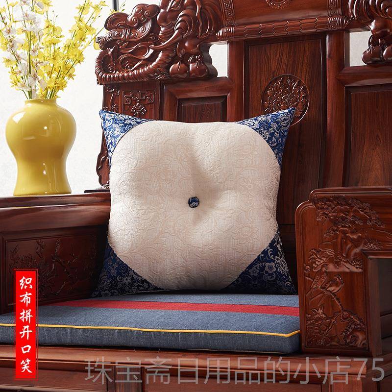 高档新亚墨绿中麻款式现代抱刺绣花沙枕发床头靠包大号腰枕含芯靠