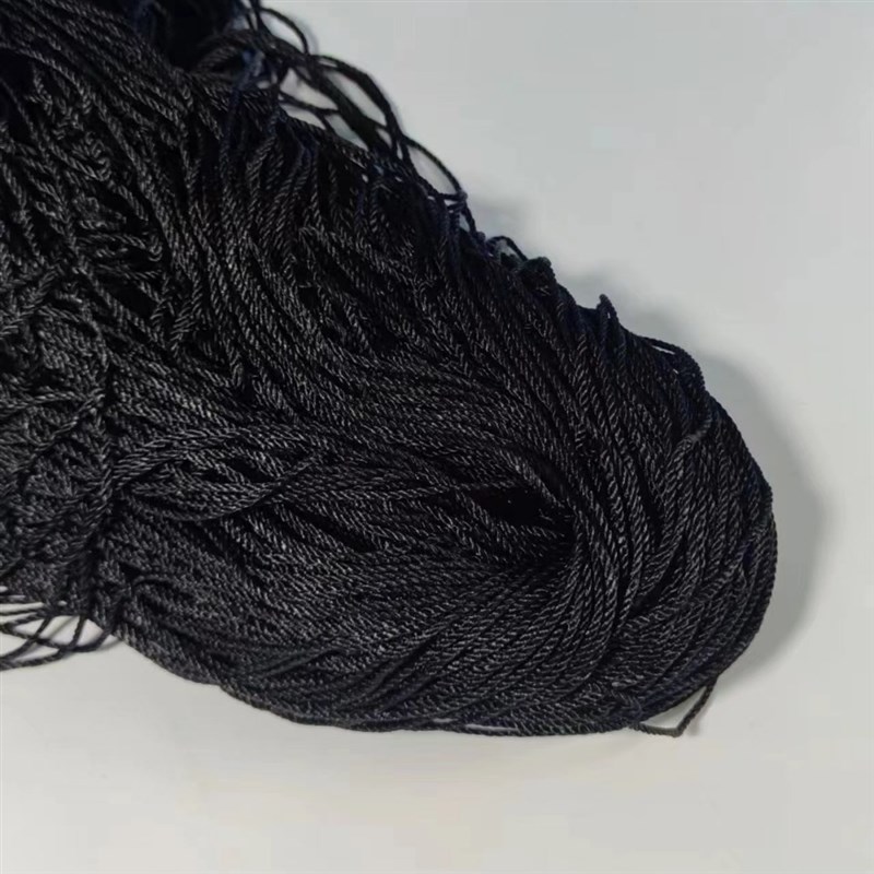 1-2mm黑白红涤纶线尼龙编织线串珠子的线黑色的线商品吊牌白绳子