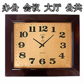 超大号挂钟别墅客厅大堂会议室办公单位车间挂表木制北极星石英钟