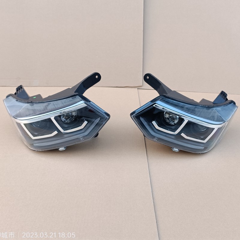 金彭艾咪电动汽车轿车前大灯总成艾米艾咪电动四轮车远近光车头灯