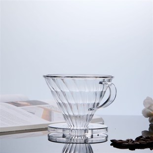 手冲塑料滤杯V60型冲杯02大号滤杯 手冲壶挂耳咖啡壶咖啡器具过滤