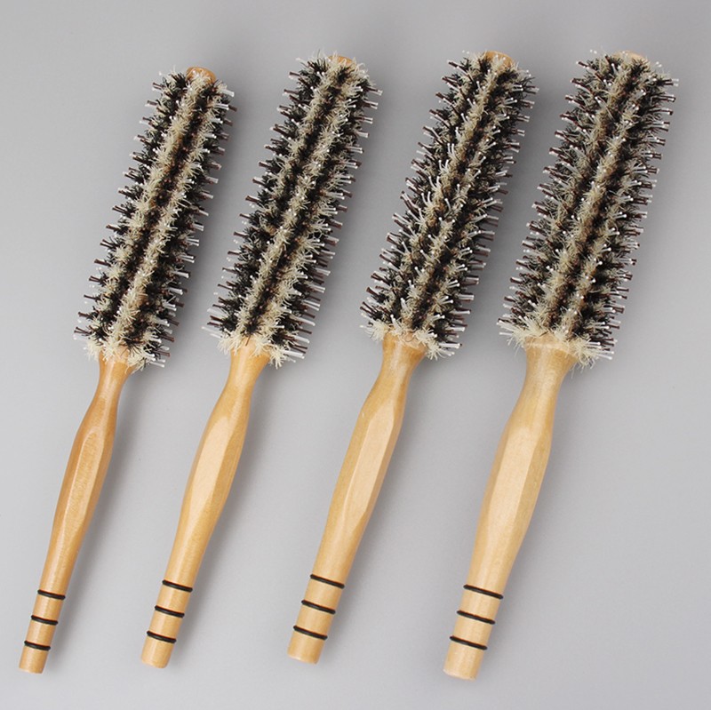 美发发型师猪鬓毛滚梳卷发梳子造型圆滚梳吹直发卷发大波浪滚梳