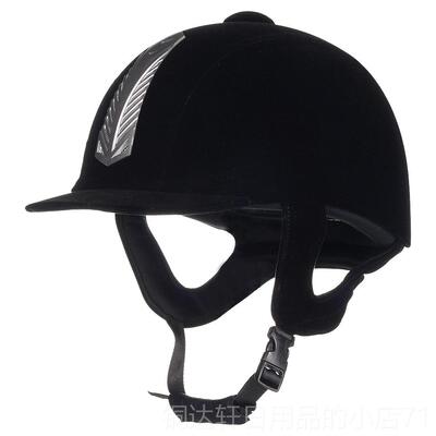 高档BR马AMMO男女马术安全帽儿童骑马帽子盔夏马球帽马具备绒面透