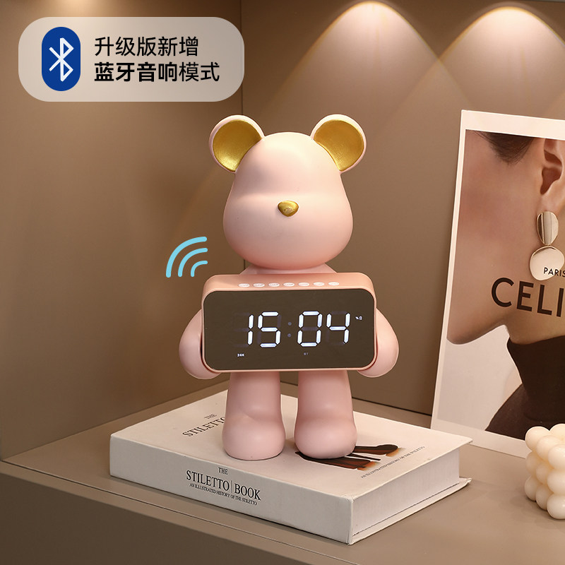 暴力熊led数字桌面钟表摆台式家用智能电子钟座钟小闹钟时钟摆件,家居饰品,台钟/闹钟,淘宝优惠券,粉丝福利购,淘宝优惠卷