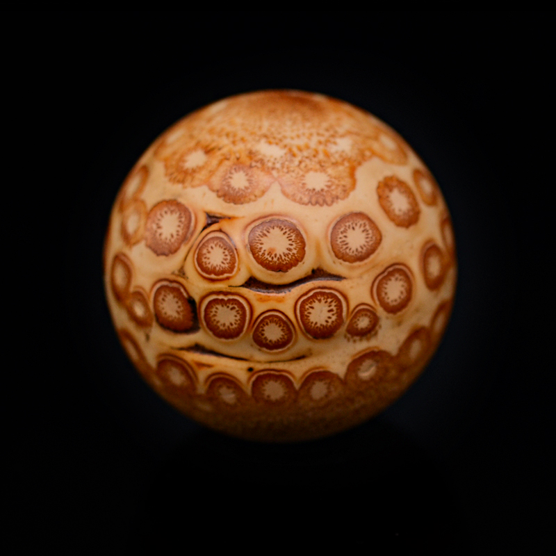 精品天然满钉竹根手球盘玩手把件竹雕老料纯手工打磨文玩收藏