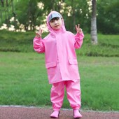 儿童雨衣背带雨裤 安吉游戏服 连体分体防水全身男女童幼儿园套装
