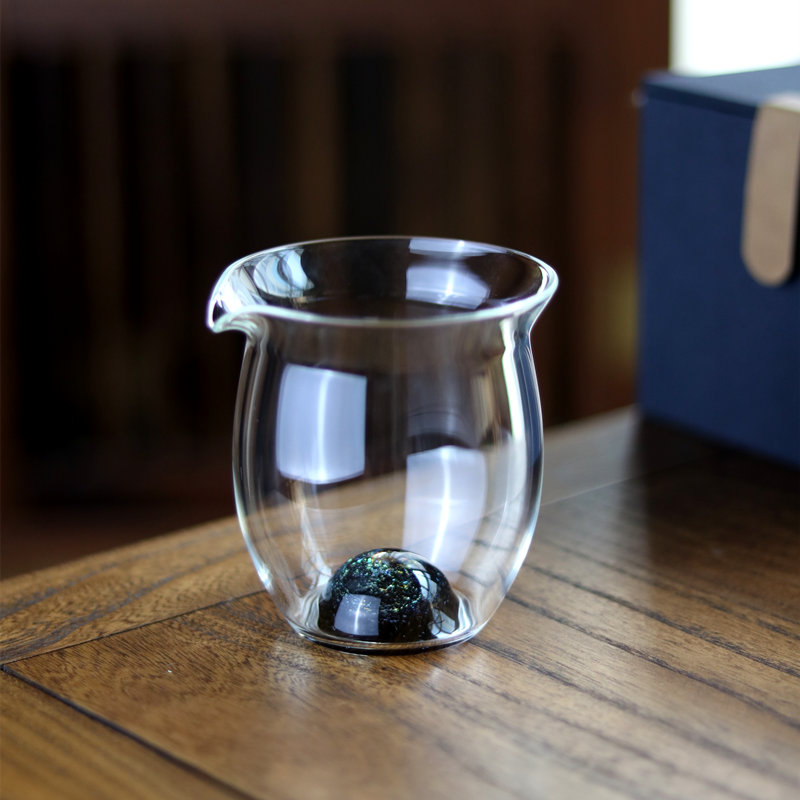 高端纯手工耐热星空玻璃公道杯 小号250ml分茶器功夫茶具单个公杯