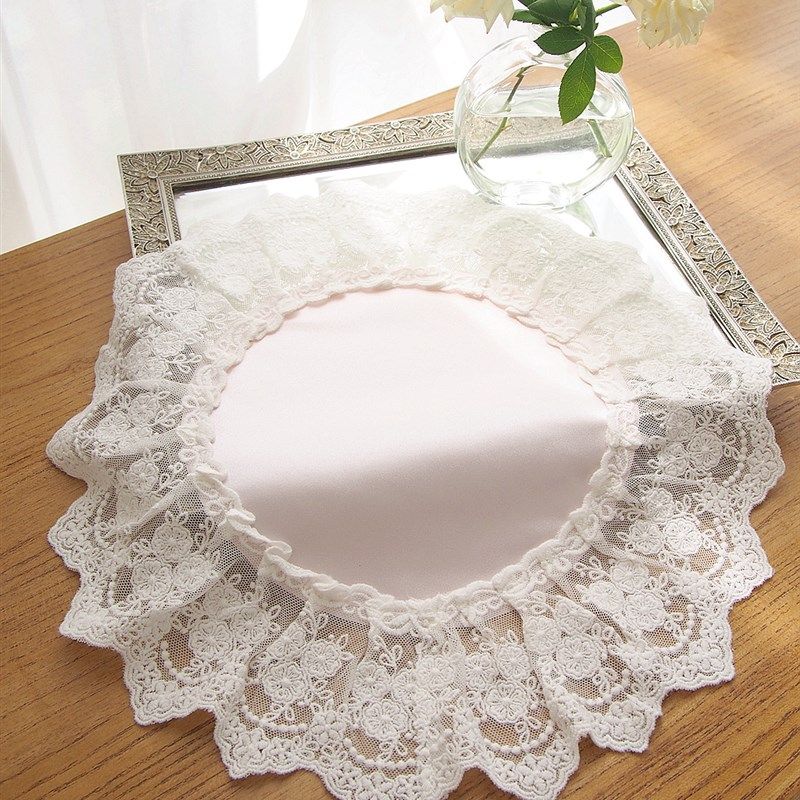高级粉色蕾丝防刮装饰小垫子多用途桌垫花瓶垫台灯垫茶壶咖啡杯垫,居家布艺,餐垫,淘宝优惠券,粉丝福利购,淘宝优惠卷
