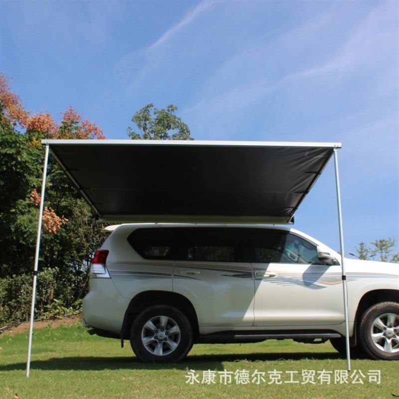 吉录软壳卡其色黑胶车边帐篷车顶侧帐天幕凉棚先选规格颜色再选尺