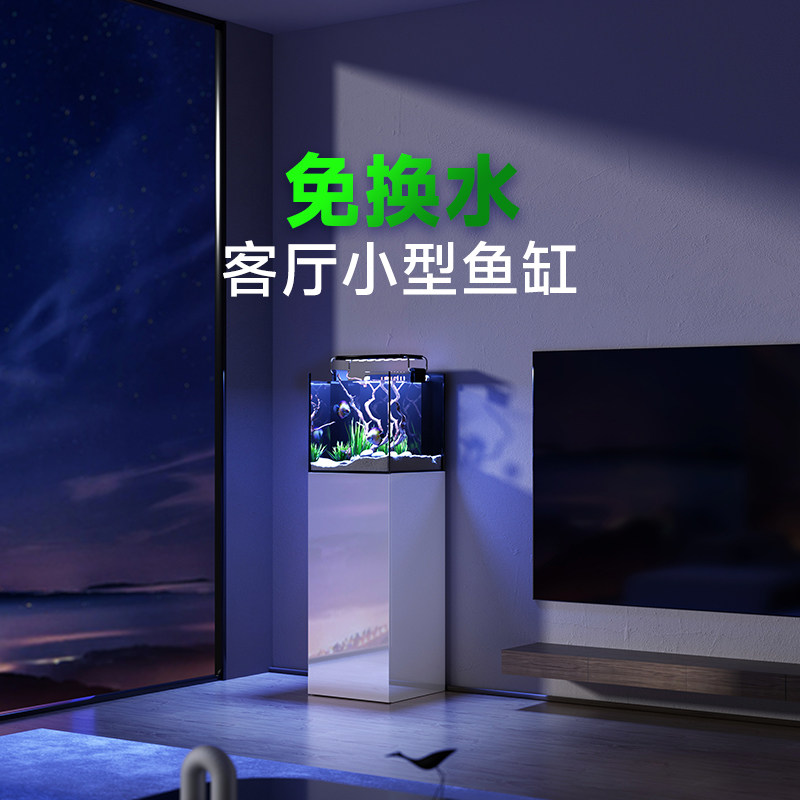 鱼缸客厅2024新款免换水自循环家用落地大型玄关生态缸隔断玻璃缸,宠物/宠物食品及用品,桌面缸,淘宝优惠券,粉丝福利购,淘宝优惠卷
