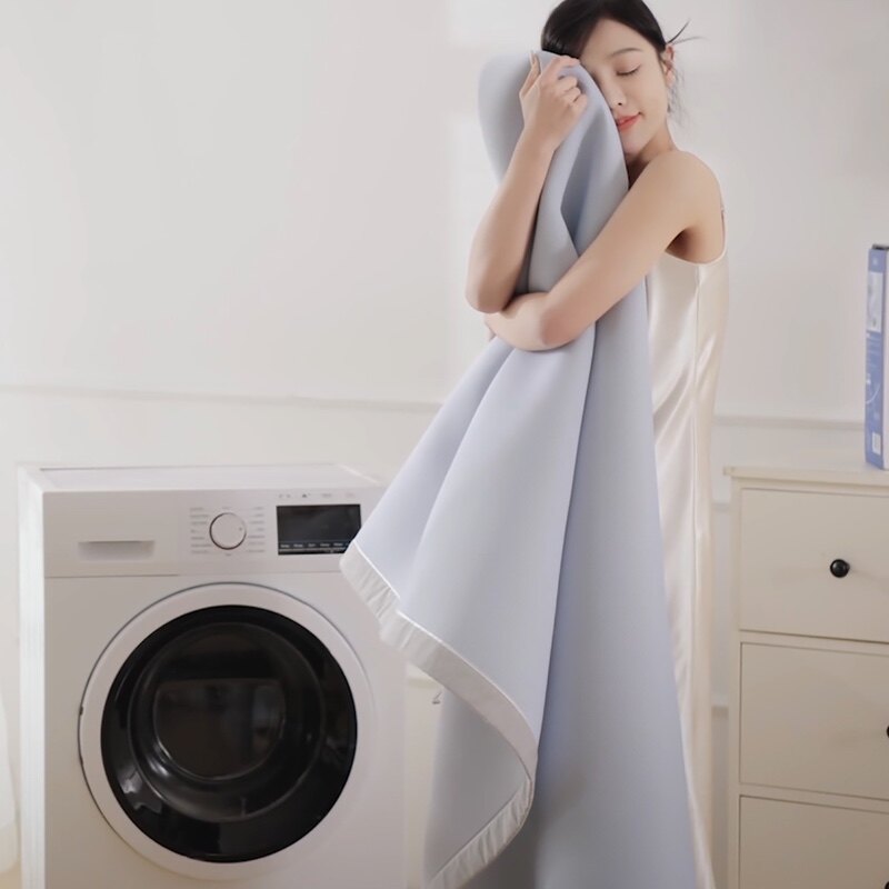 丝享A类婴童可机洗易折叠科技抗菌夏季冰丝凉感席三件套礼盒装