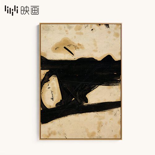 现代抽象装饰画走廊玄关壁画墙画装饰竖单幅挂画别墅酒店软装配画