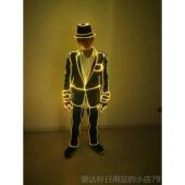 电光 发光演出服荧光舞蹈服激光舞出服 高档荧演光舞表演 服舞