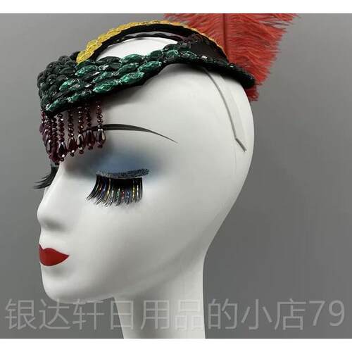 高档制儿秧童新款羽化灵蛇舞蹈演出服装古典服歌服扇子舞舞定女